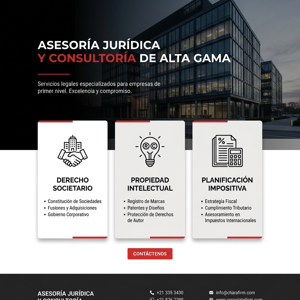 Previsualización del sitio corporativo ficticio